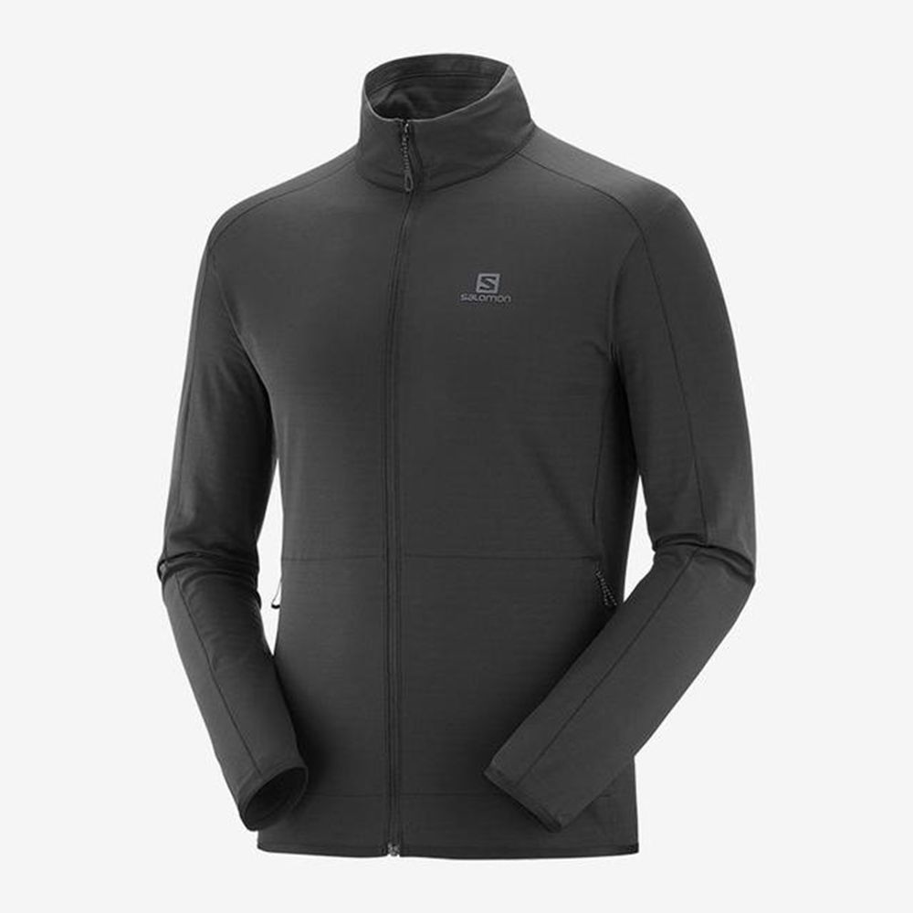 Pánské Mezivrstvy Salomon OUTRACK FULL ZIP MID Blankyt | NVC-296835