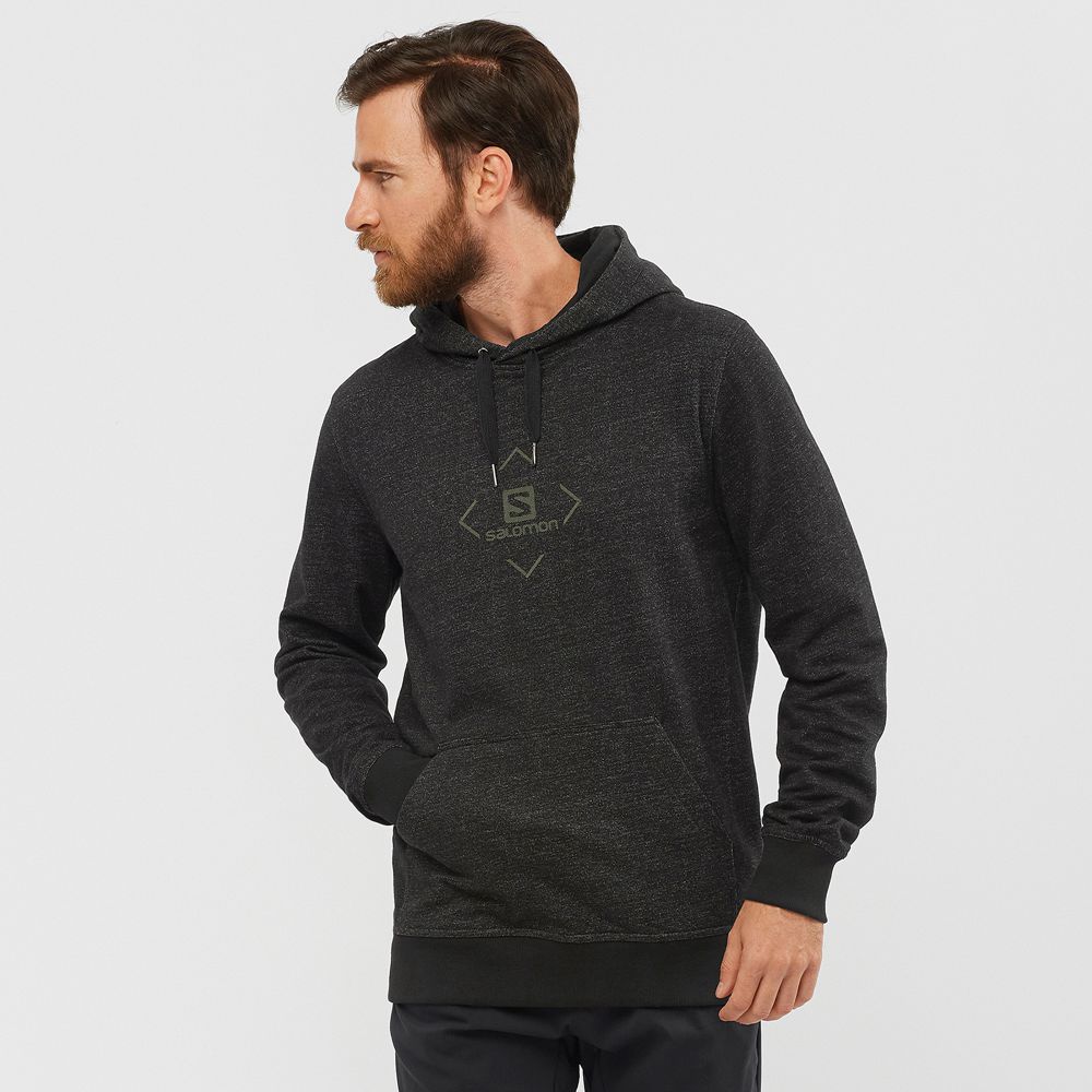 Pánské Mezivrstvy Salomon SHIFT HOODIE M Černé | FRV-234857