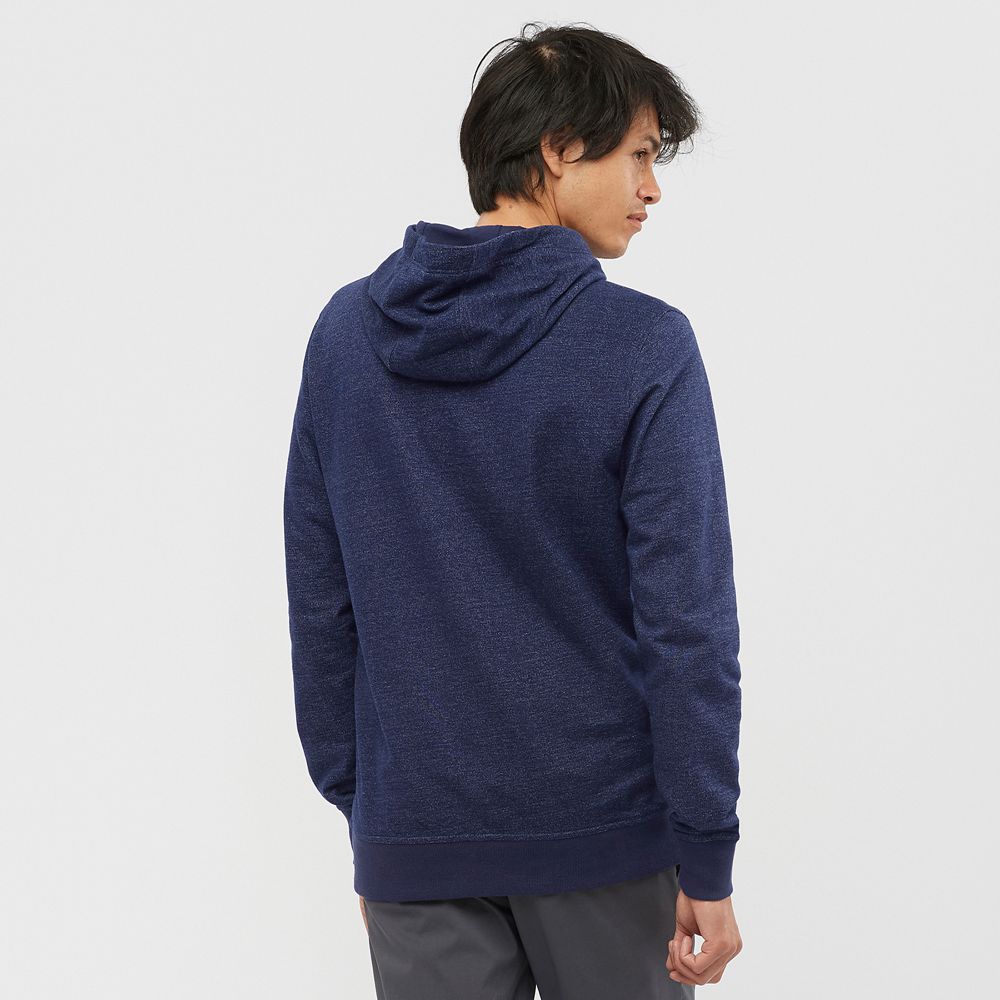 Pánské Mezivrstvy Salomon SHIFT HOODIE M Tmavě Blankyt | MOE-673581