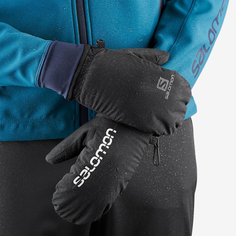 Pánské Rukavice Salomon RS WARM MITTEN U Černé | RXJ-425798