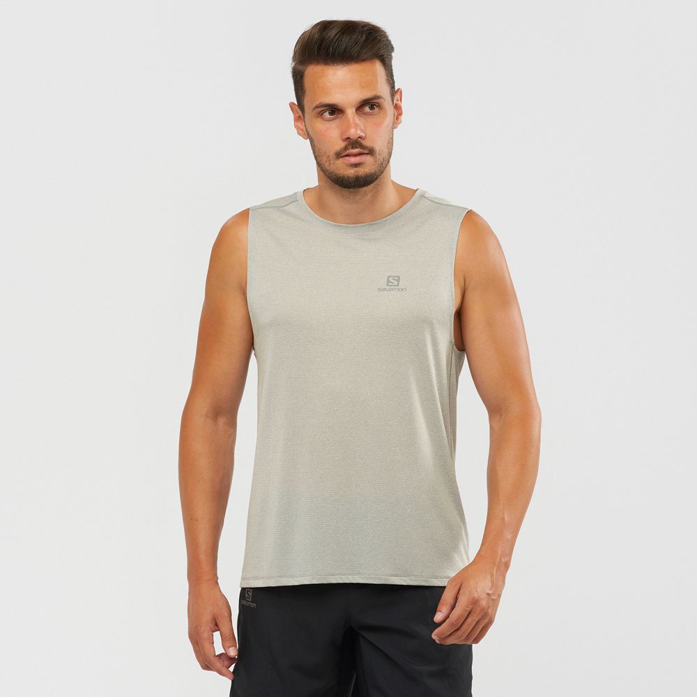 Pánské Tank Salomon AGILE M Šedé | DHA-481395