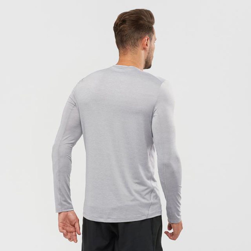 Pánské Topy Salomon XA L/S Šedé | ECV-401783