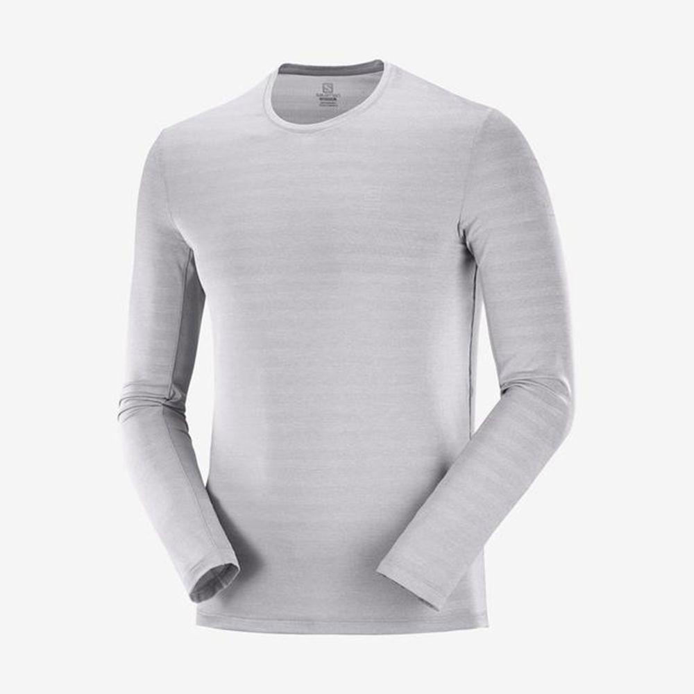 Pánské Topy Salomon XA L/S Šedé | ECV-401783