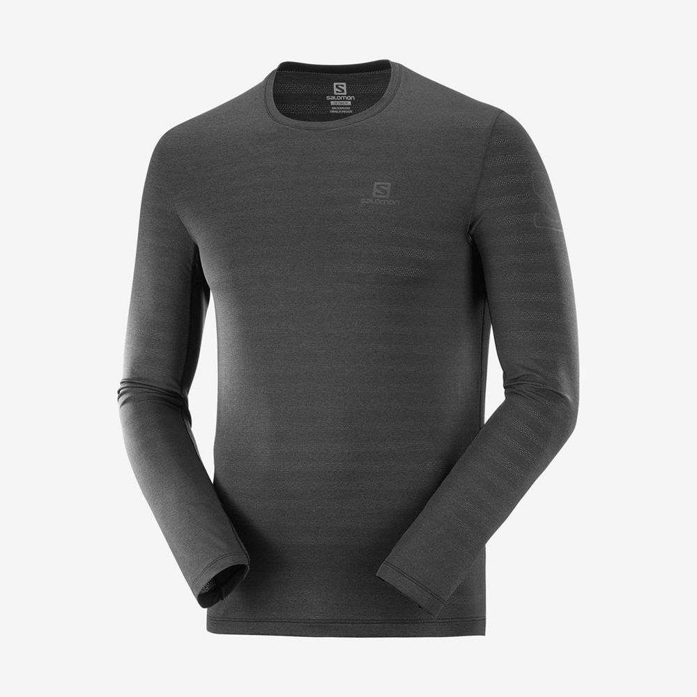 Pánské Topy Salomon XA L/S Šedé | ECV-401783