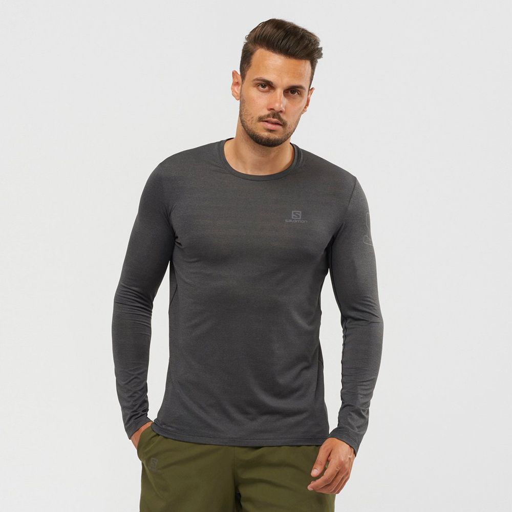 Pánské Topy Salomon XA L/S Šedé | ECV-401783