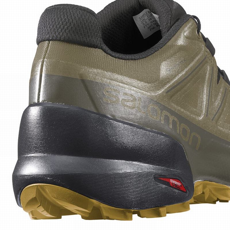 Pánské Trailové Běžecké Boty Salomon SPEEDCROSS 5 GORE-TEX Olivy Zelené | BFT-289154