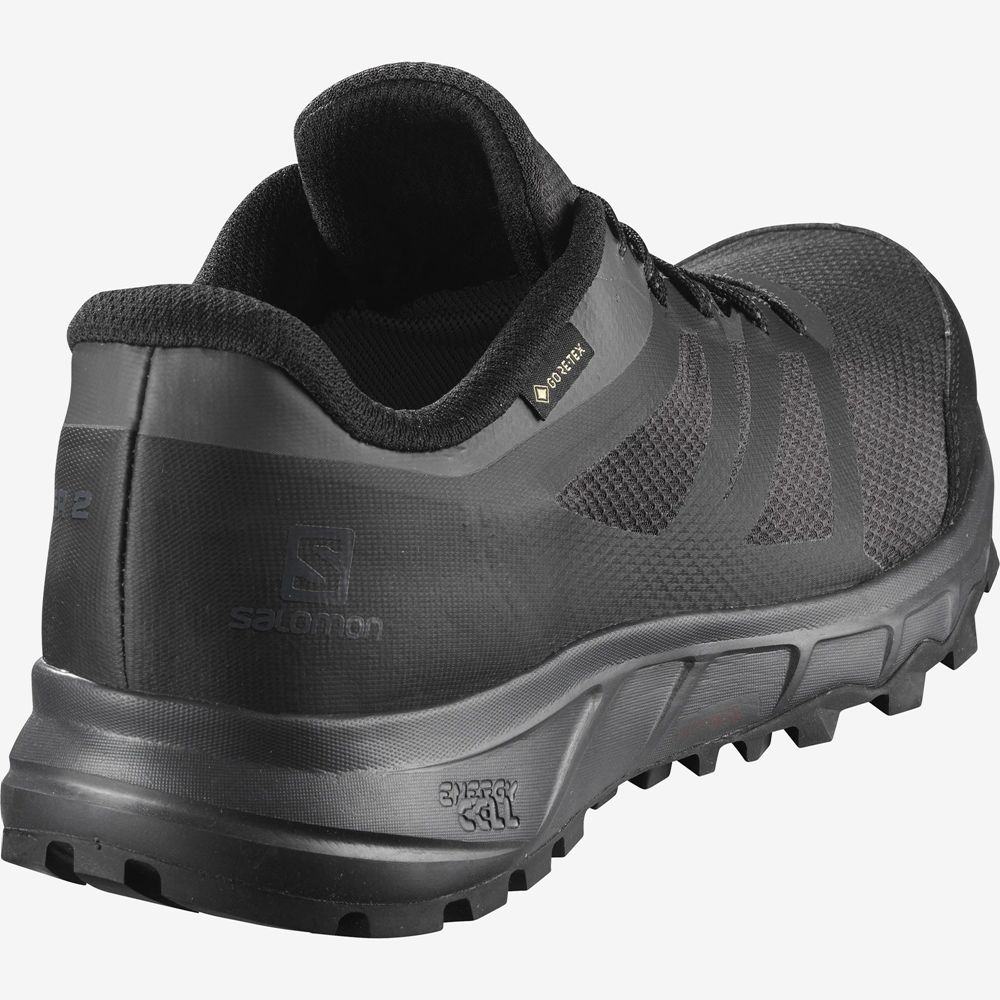 Pánské Trailové Běžecké Boty Salomon TRAILSTER 2 GORE-TEX Černé | ZJP-842697