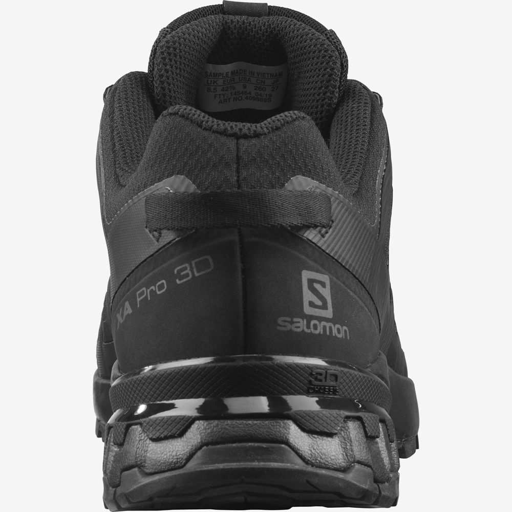 Pánské Trailové Běžecké Boty Salomon XA PRO 3D V8 GORE-TEX Černé | VJR-723095