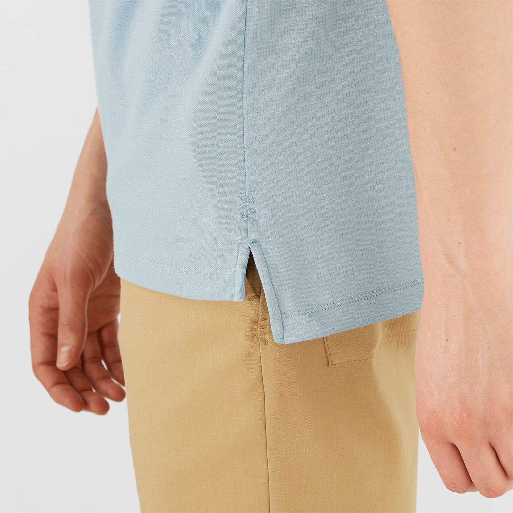 Pánské Tričko Salomon OUTLIFE TECH POLO M Krátké Sleeve Blankyt | XVJ-285749