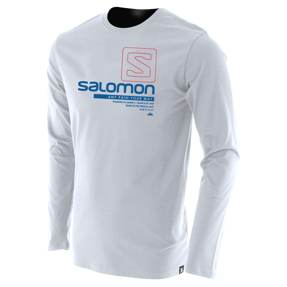 Pánské Tričko Salomon TRAIL LS M Tmavě Blankyt | BMR-869452