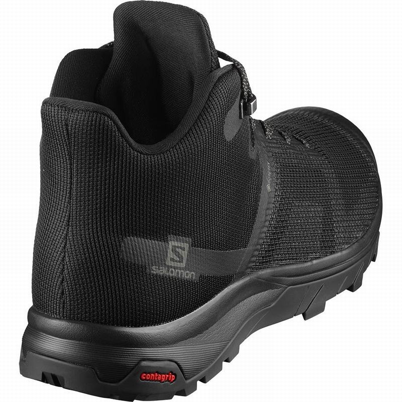 Pánské Turistické Boty Salomon OUTLINE PRISM MID GORE-TEX Černé | YHB-456928