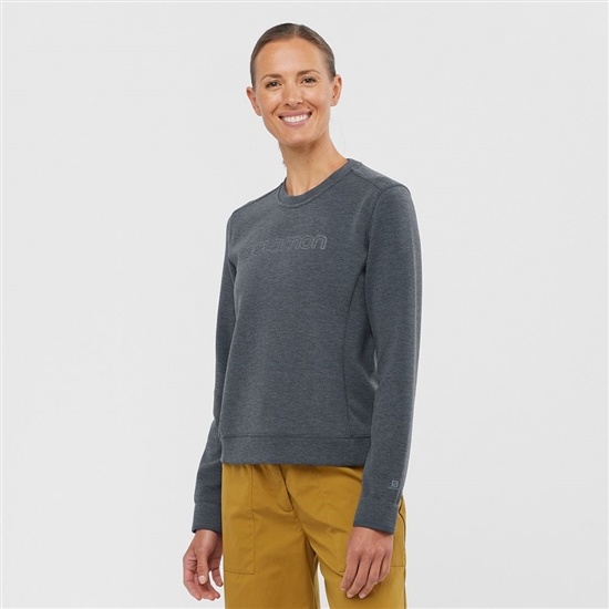 Dámské Mezivrstvy Salomon COMET CREW NECK PULL W Tmavě Šedé | JWL-709264