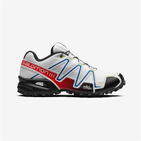 Dámské Tenisky Salomon SPEEDCROSS 3 RACING Bílé Černé Červené | EXP-250843