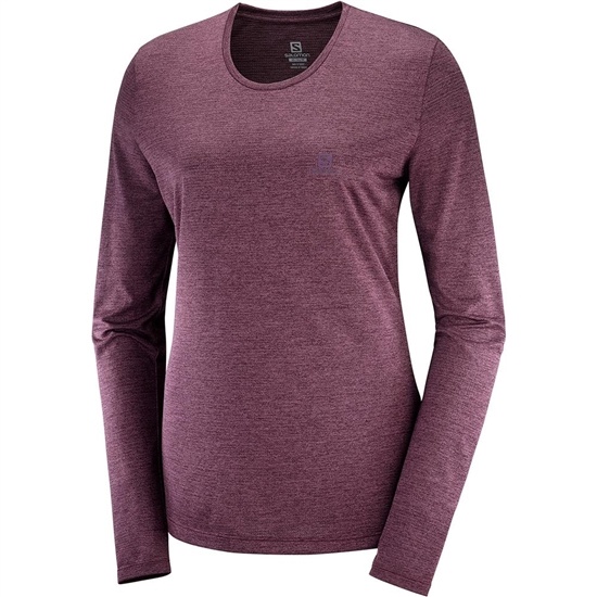 Dámské Tričko Salomon AGILE LS W Long Sleeve Fuchsie | FSQ-179368