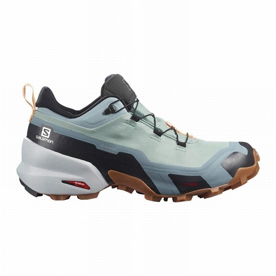 Dámské Turistické Boty Salomon CROSS HIKE GORE-TEX Zelene Krém | FDA-215679