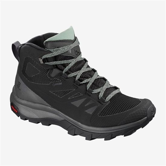 Dámské Turistické Boty Salomon OUTLINE MID GTX Černé | AQI-514609