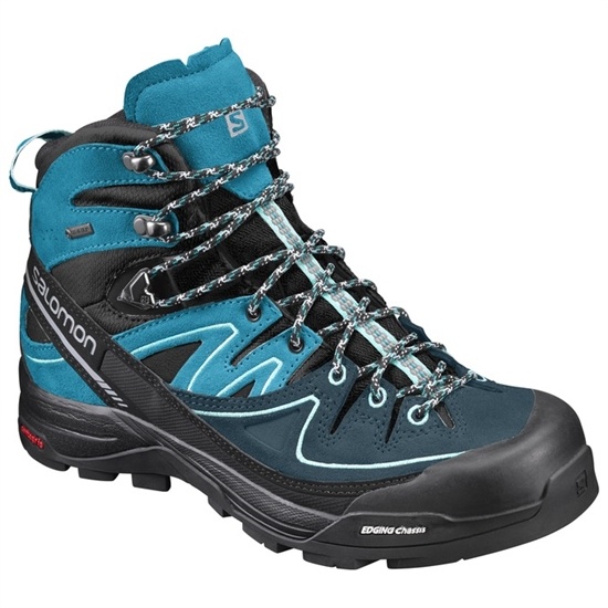 Dámské Turistické Boty Salomon X ALP MID LTR GTX W Tyrkysové Černé | UJT-149832