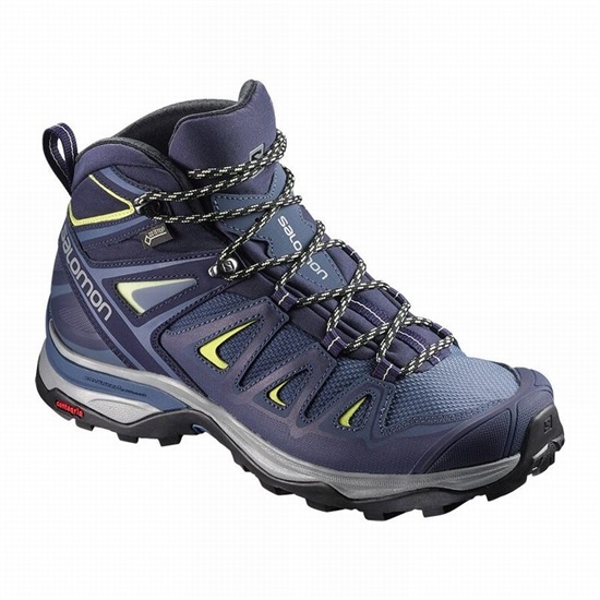 Dámské Turistické Boty Salomon X ULTRA 3 MID GORE-TEX Blankyt | EUZ-038495