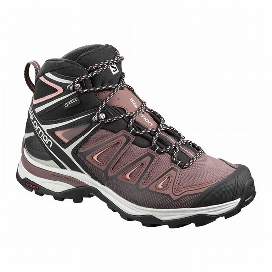 Dámské Turistické Boty Salomon X ULTRA 3 MID GORE-TEX Černé Koralove | RUH-502716