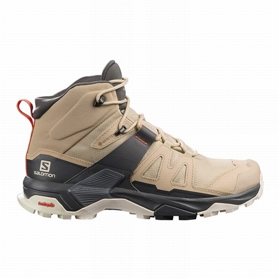 Dámské Turistické Boty Salomon X ULTRA 4 MID GORE-TEX Hnědé | RWQ-351046