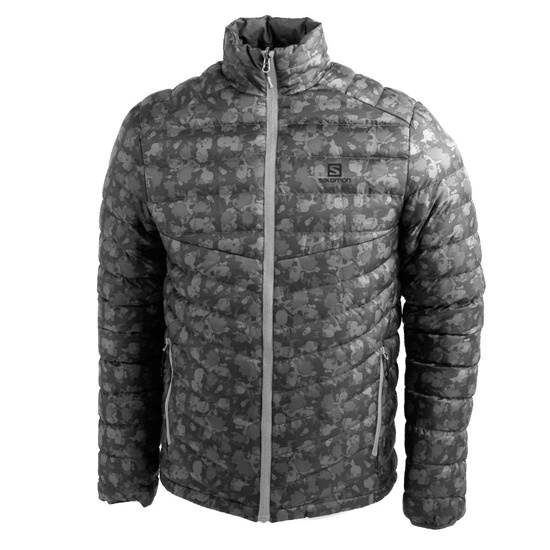 Pánské Bundy Salomon AGENTA REVERSIBLE JKT M Gray | ZVG-675924