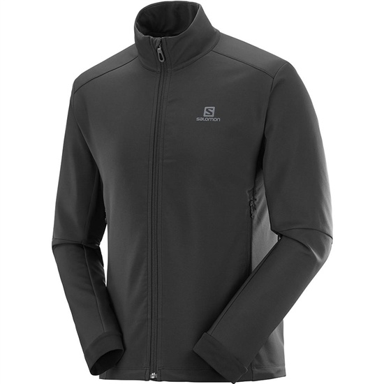 Pánské Bundy Salomon AGILE SOFTSHELL JKT M Černé | JAN-432617