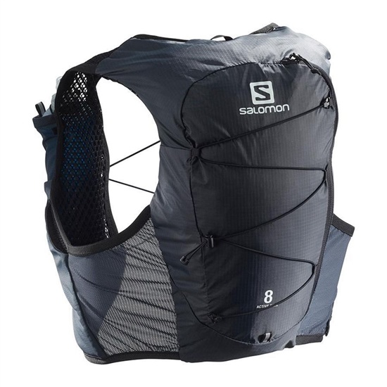 Pánské Packs Salomon ACTIVE SKIN 8 SET HYDRATION PACK Černé | NCO-145098