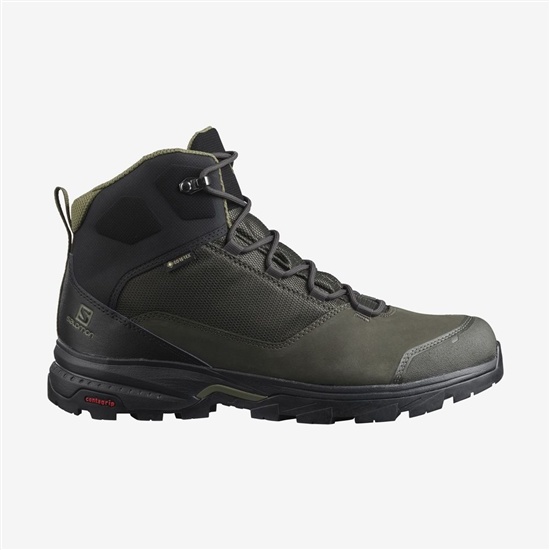 Pánské Turistické Boty Salomon OUTWARD GORE-TEX Olivy Zelené Zelene | BQP-023496