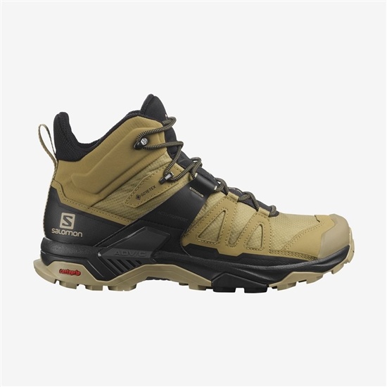 Pánské Turistické Boty Salomon X ULTRA 4 MID GORE-TEX Hnědožlutý | ALX-728309